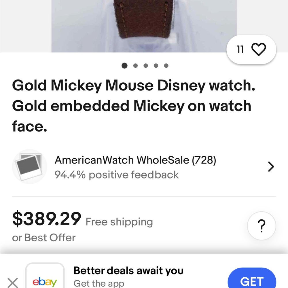 Mickey time works watch
